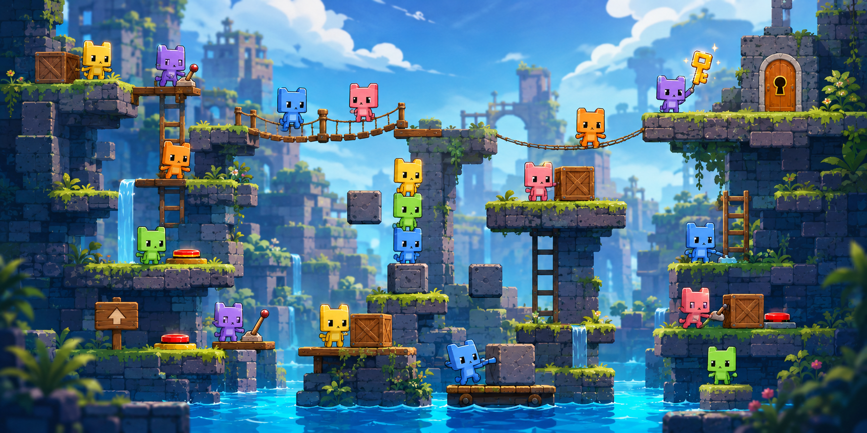 Pico Park Game Puzzle Multipemain Lokal Atau Online 2-8 Pemain